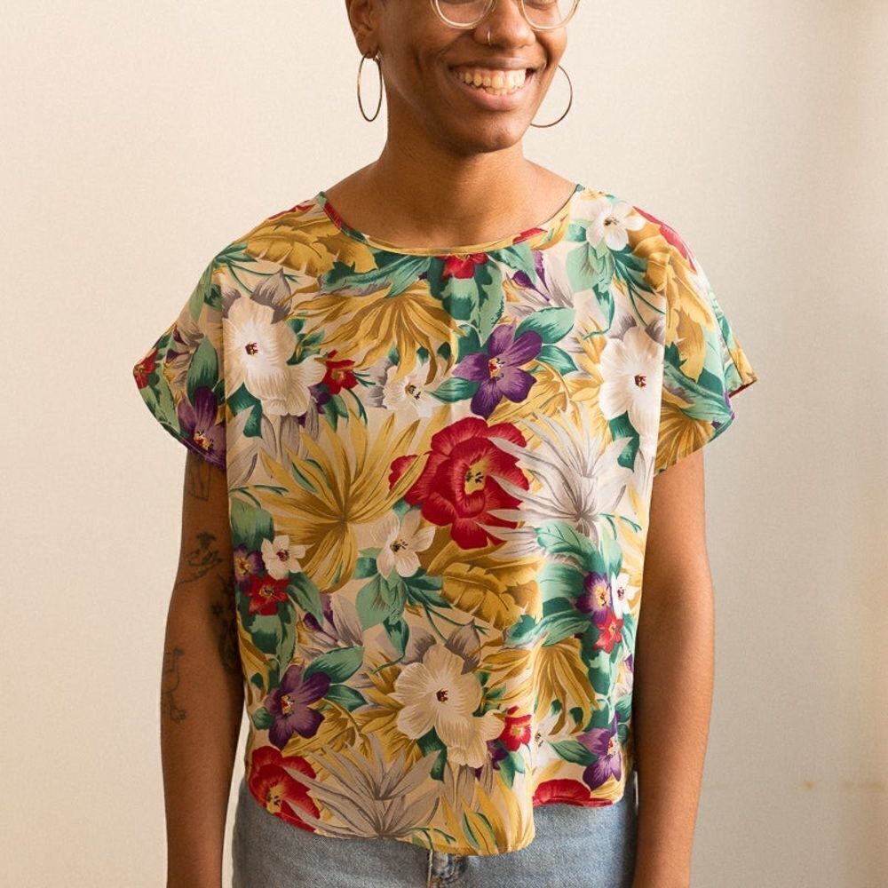 80s Vintage BENTLEY Floral Top